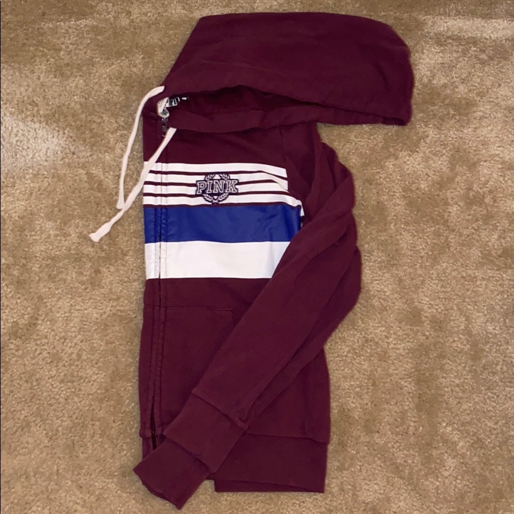 Victoria secret’s Pink maroon colored sweatshirt